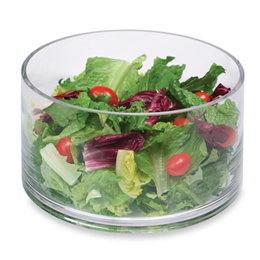 Artland Simplicity Cylinder 9″ Glass Salad Bowl
