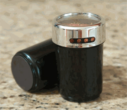 Magnetic Plastic Spice Bottle - Black by Lipper International