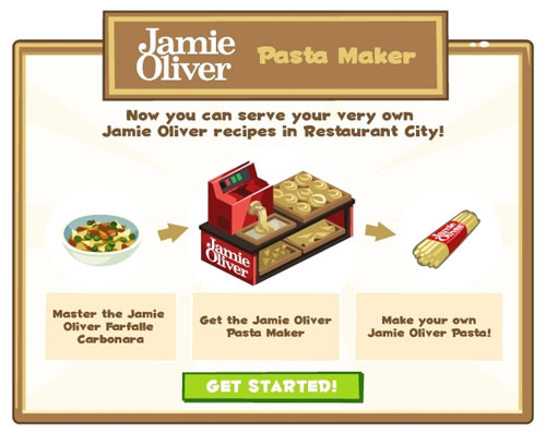 Restaurant City Playfish and Jamie Oliver cook up tasty recipes in Restaurant City