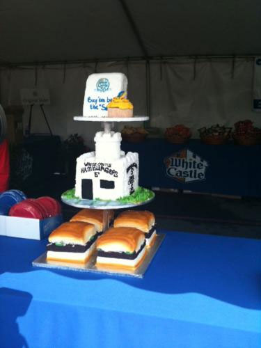 White Castle celebrates 90th bday with cake.