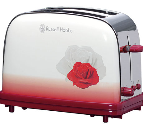 Meditative Rose Dali Toaster Meditative Rose on the 2-slot toaster from Russell Hobbs Dali Arts Collection.