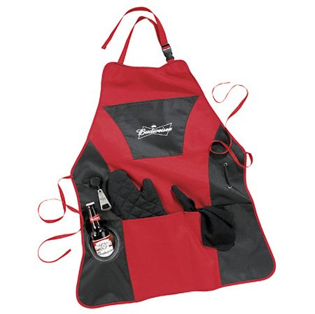 Budweiser Grill Master Apron With Beer Koozie Budweiser Grill Master Apron With Beer Koozie